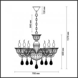 Подвесная люстра Odeon Light Ninfea  - 2